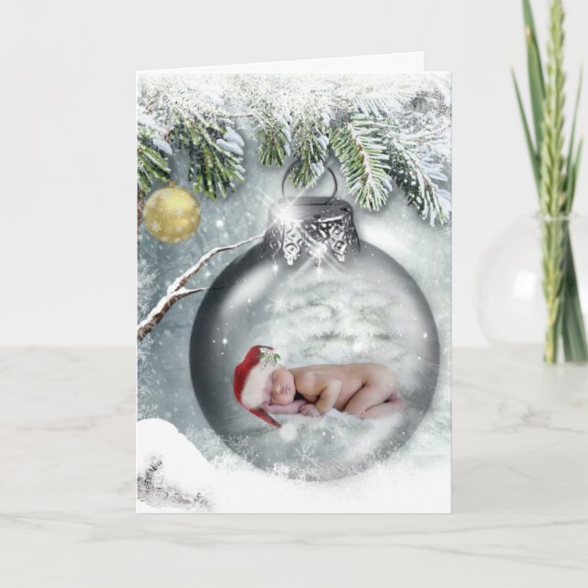 Cute Baby Christmas Card (Front)
