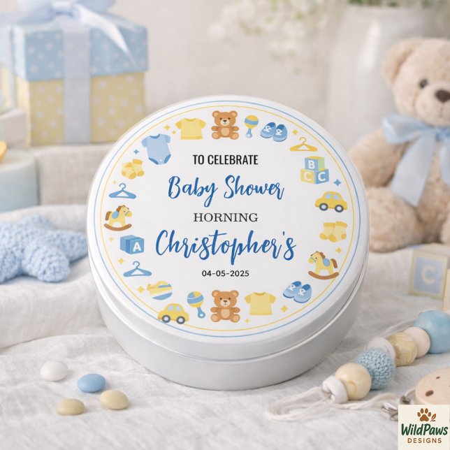 Cute Baby Clothes & Toys Boy Baby Shower Button (Cute Baby Clothes & Toys Boy Baby Shower Button
)