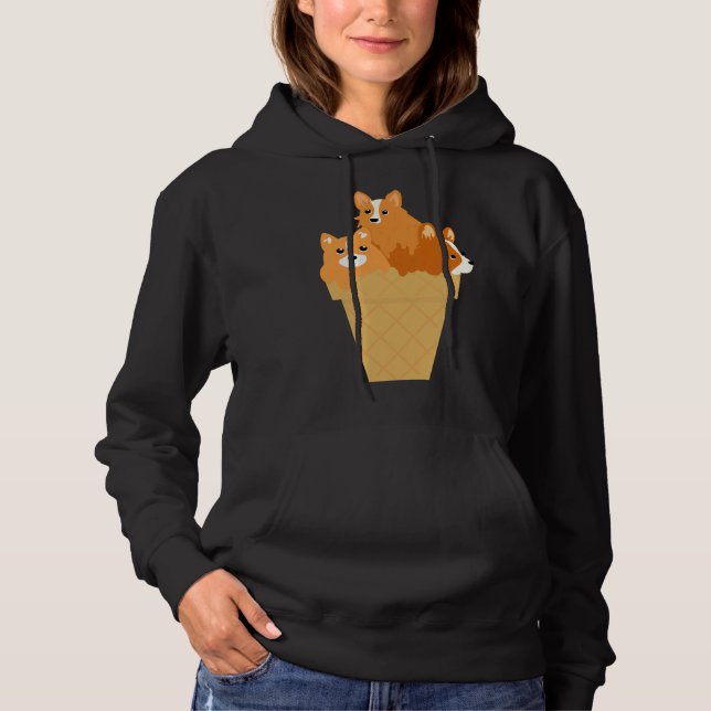 Cute Baby Corgi Hoodie (Front)
