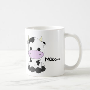 Cute baby cow cartoon kids coffee mug