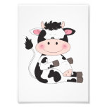 Cute Baby Cow Cartoon Photo Print at Zazzle
