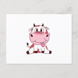 Cute Baby Cow Postcard