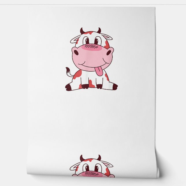Cute Baby Cow  Wallpaper (Unrolling)