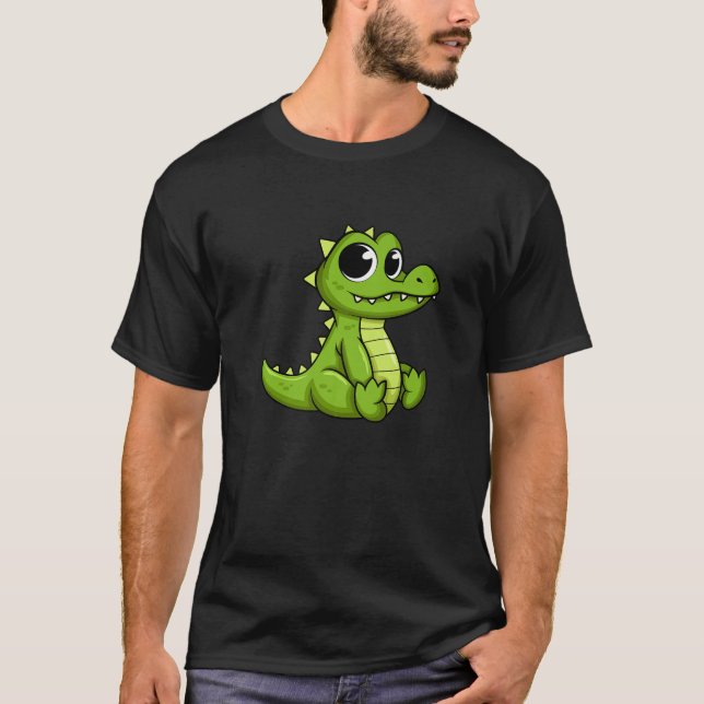 Cute Baby Crocodile  Croc Gator Animal Lover Gift  T-Shirt (Front)