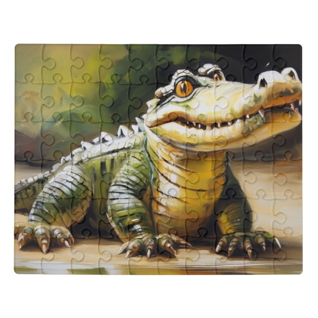 Cute baby crocodile Puzzle (Puzzle Horizontal)