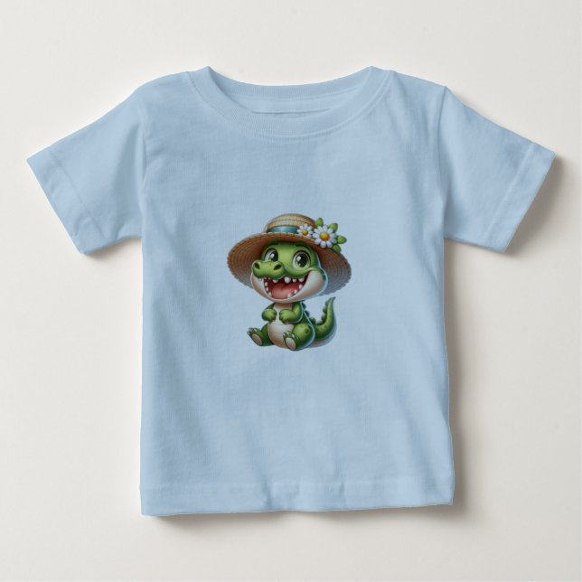 Cute Baby Crocodile T-Shirt (Front)