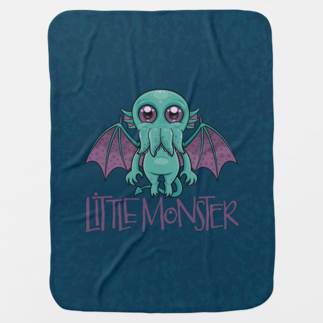 Cute Baby Cthulhu Little Monster Baby Blanket (Front)