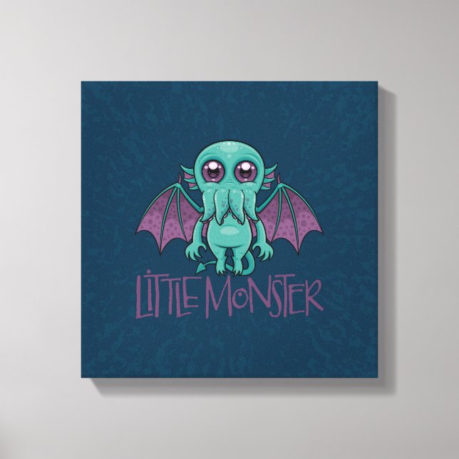 Cute Baby Cthulhu Little Monster Canvas Print (Front)