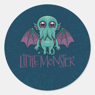 Cute Baby Cthulhu Little Monster Classic Round Sticker