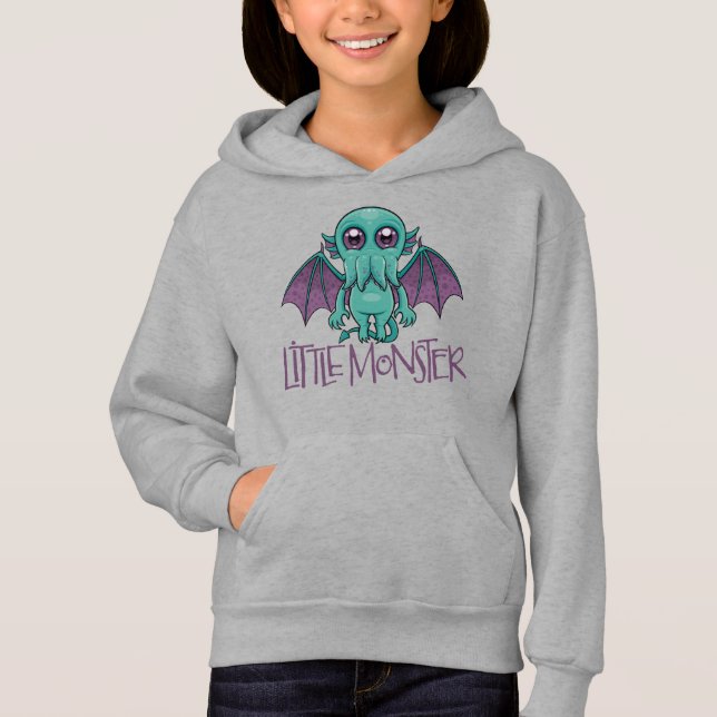 Cute Baby Cthulhu Little Monster Hoodie (Front)