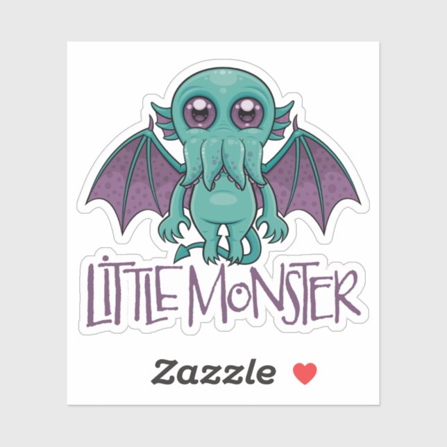 Cute Baby Cthulhu Little Monster Sticker (Sheet)