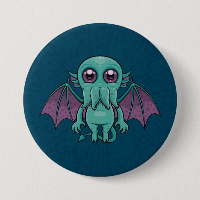 Cute Baby Cthulhu Monster Button (Front)
