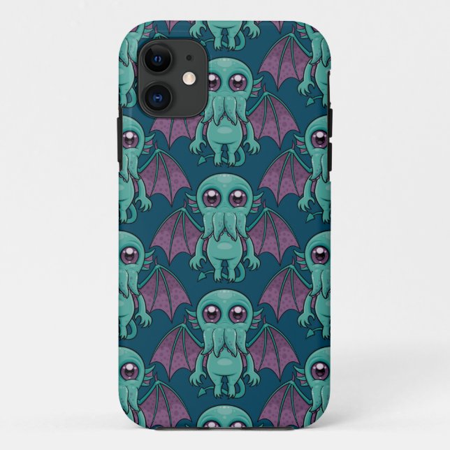 Cute Baby Cthulhu Monster Case-Mate iPhone Case (Back)