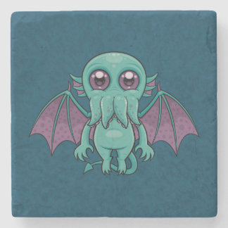 Cute Baby Cthulhu Monster Stone Coaster