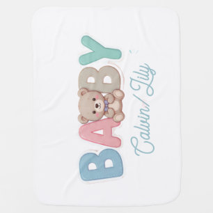 Cute Baby Custom Typography – tiny hand, big dream Blanket