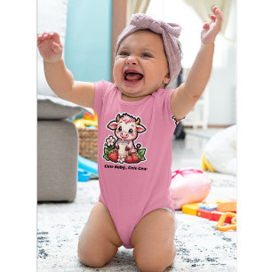 Cute Baby, Cute Cow Baby Bodysuit
