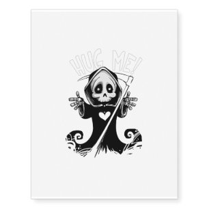 Cute Baby Death - Grim Reaper Temporary Tattoos