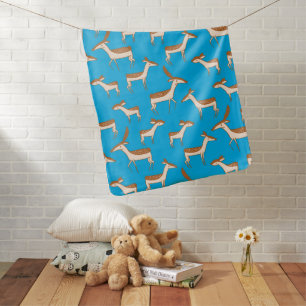 Cute Baby Deer and Family Blanket