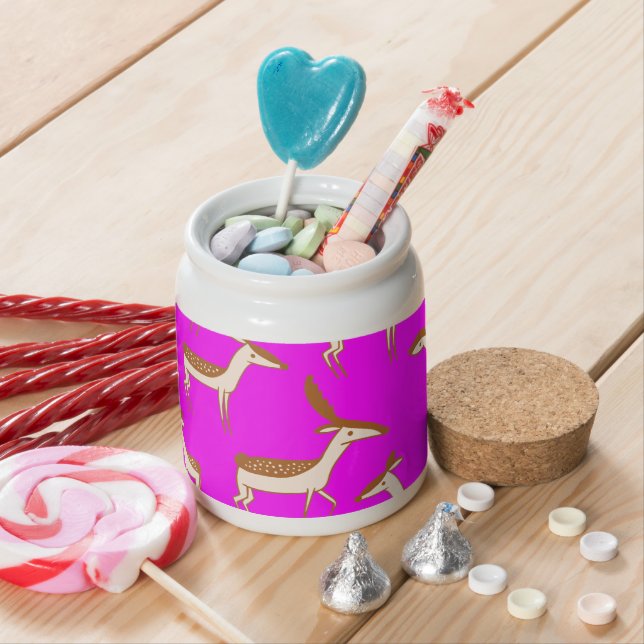Cute Baby Deer and Family Candy Jar (In Situ)