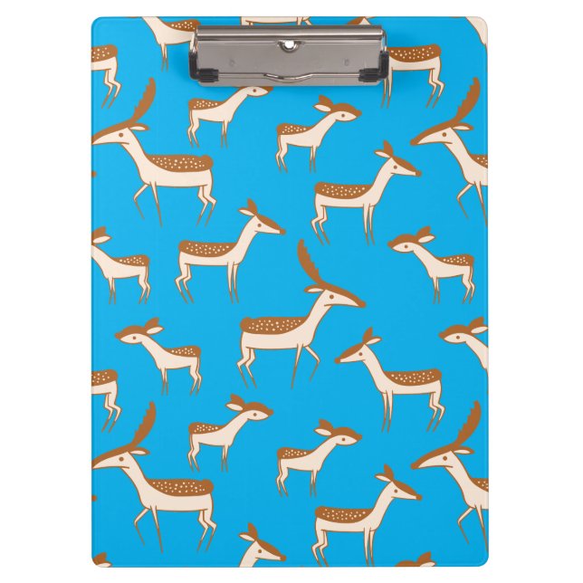 Cute Baby Deer and Family Clipboard (Front)