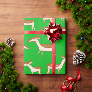 Cute Baby Deer and Family Wrapping Paper