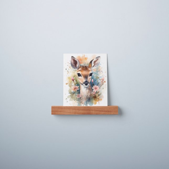 Cute Baby Deer Picture Ledge (Wall)