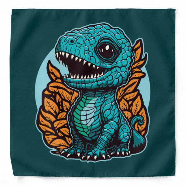 Cute Baby Dinosaur Bandana (Front)