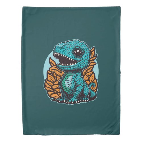 Cute Baby Dinosaur Duvet Cover