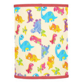 Cute Baby Dinosaur Funny Light Yellow Unisex Kids Lamp Shade (Back)