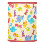 Cute Baby Dinosaur Funny Light Yellow Unisex Kids Lamp Shade (Left)