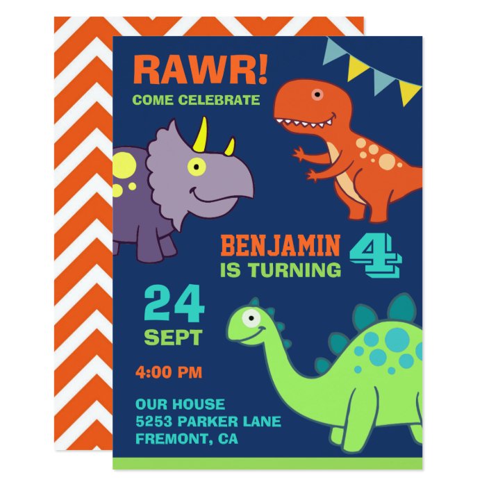 baby dinosaur invitations