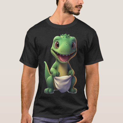 Cute Baby Dinosaur MEME ANIME MANGA T_Shirt