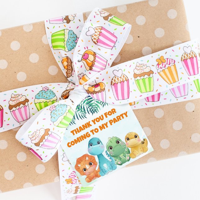 Cute Baby Dinosaur Party Favour Tags (Dino Favour Tags)