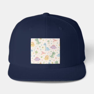 Cute Baby Dinosaur Pastel Seamless Pattern for Kid Visor