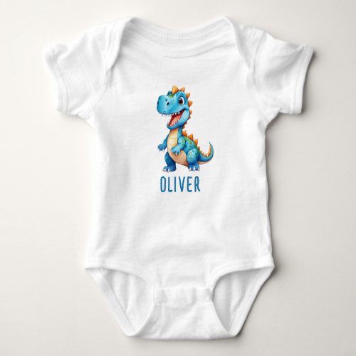 Cute Baby Dinosaur Personalized Baby Bodysuit