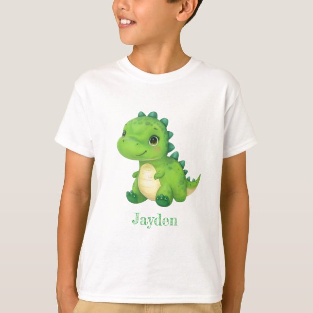 Cute Baby Dinosaur T-Shirt for Toddlers (Front)