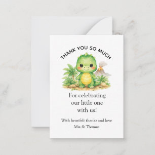 Cute Baby Dinosaur Thank you Note Card