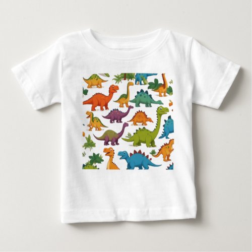 Cute baby dinosaurs baby T_Shirt