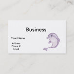 cute baby dolphin business card