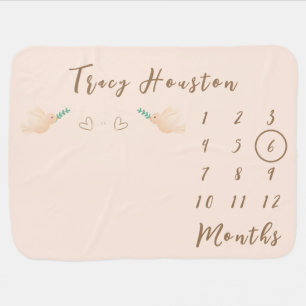 Cute Baby Dove Baby Blanket