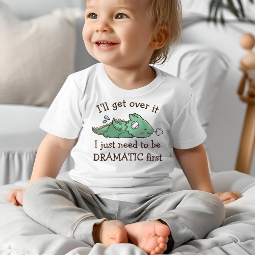 Cute Baby Dragon Drama Queen Baby T_Shirt