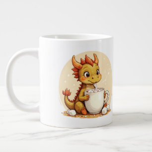 Cute Baby Dragon Hot Chocolate Kids Kawaii Cozy De Giant Coffee Mug