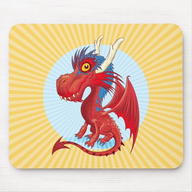 Cute baby dragon Mouse Pad (Front)