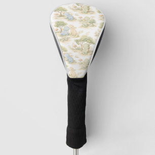 Cute Baby Dragon Pastel Woodland Pattern (2) Golf Head Cover