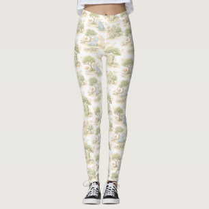 Cute Baby Dragon Pastel Woodland Pattern (2) Leggings