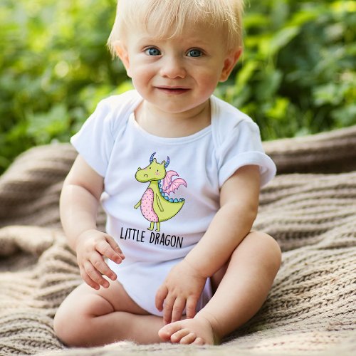 cute Baby Dragon Personalized Baby Bodysuit