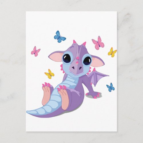 Cute Baby Dragon Postcard
