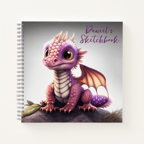 Cute Baby Dragon Sketchbook Notebook