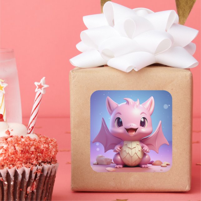 Cute baby dragon sticker (Party)