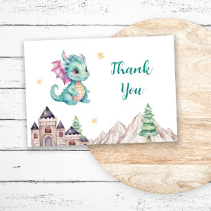 Cute Baby Dragon Thank You Card